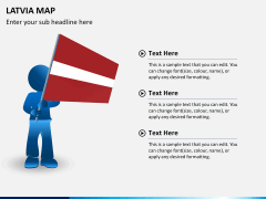 Latvia map PPT slide 23