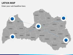 Latvia map PPT slide 5