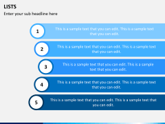 Lists and options bundle PPT slide 11