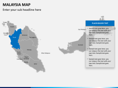 Malaysia map PPT slide 10