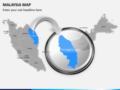 Malaysia map PPT slide 13