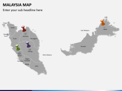 Malaysia map PPT slide 3