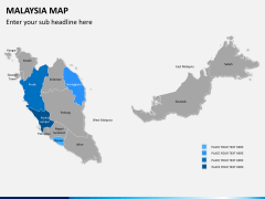 Malaysia map PPT slide 8
