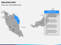 Malaysia map PPT slide 9