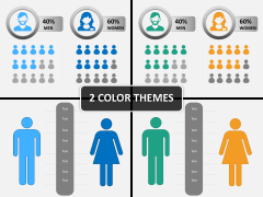 Male Female Icons PPT cover Slide 