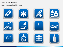 Medical icons PPT slide 7