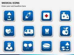 Medical icons PPT slide 8