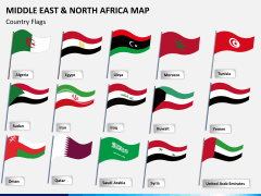 Middle east and north africa map PPT slide 15