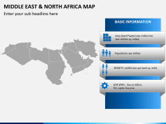 Middle east and north africa map PPT slide 4