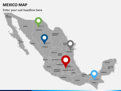 Mexico map PPT slide 4