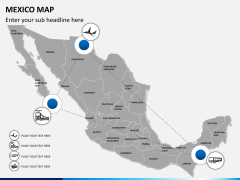 Mexico map PPT slide 5