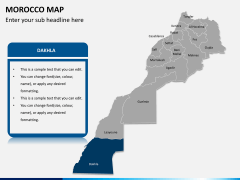 Morocco map PPT slide 10