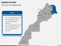 Morocco map PPT slide 7