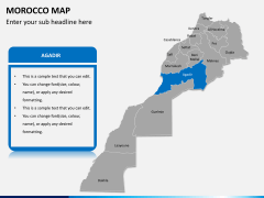 Morocco map PPT slide 8