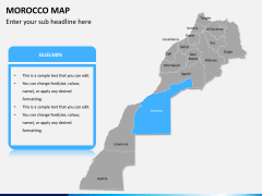 Morocco map PPT slide 9