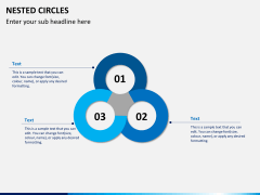 Nested circle diagram PPT slide 2