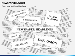 Newspaper layout PPT slide 3