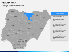 Nigeria map PPT slide 10