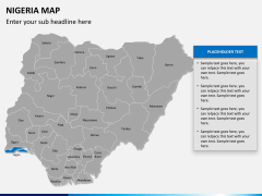 Nigeria map PPT slide 12