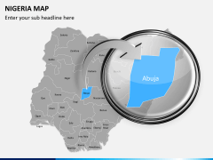 Nigeria map PPT slide 13