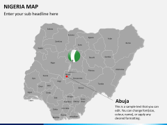 Nigeria map PPT slide 18