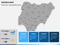 Nigeria map PPT slide 20