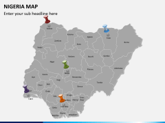 Nigeria map PPT slide 3