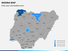 Nigeria map PPT slide 8