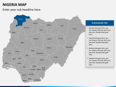 Nigeria map PPT slide 9