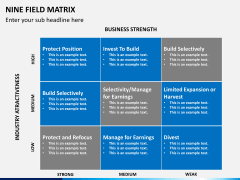 Nine field matrix PPT slide 4