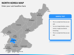 North korea map PPT slide 10
