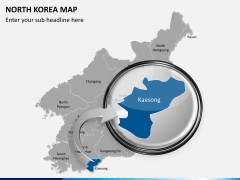 North korea map PPT slide 14