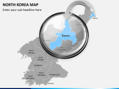 North korea map PPT slide 15