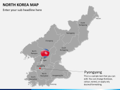 North korea map PPT slide 19