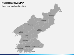 North korea map PPT slide 2