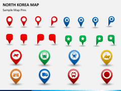 North korea map PPT slide 23