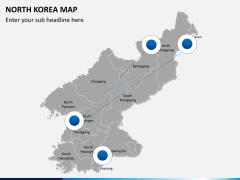 North korea map PPT slide 4