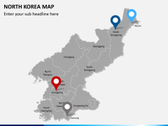 North korea map PPT slide 6
