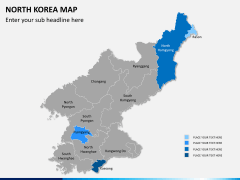 North korea map PPT slide 8