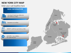New York City map PPT slide 13