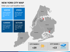New York City map PPT slide 14