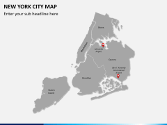 New York City map PPT slide 3