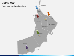 Oman map PPT slide 3