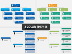 ORG Chart with Silhouette for PowerPoint and Google Slides