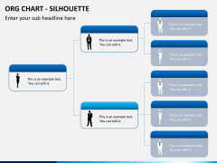 Org chart with Silhouette PPT slide 2