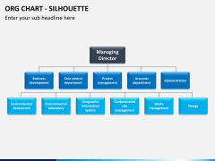 Org chart with Silhouette PPT slide 8