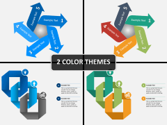 Origami style PPT cover slide