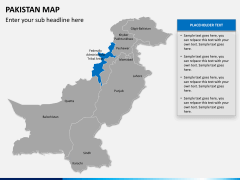 Pakistan map PPT slide 10