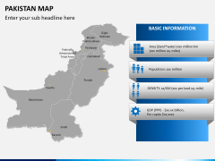 Pakistan map PPT slide 15