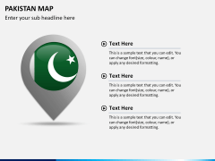 Pakistan map PPT slide 20